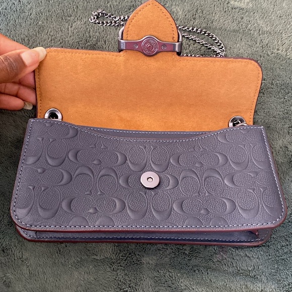 Morgan Crossbody in Embossed Signature Leather - Picture 9 of 10